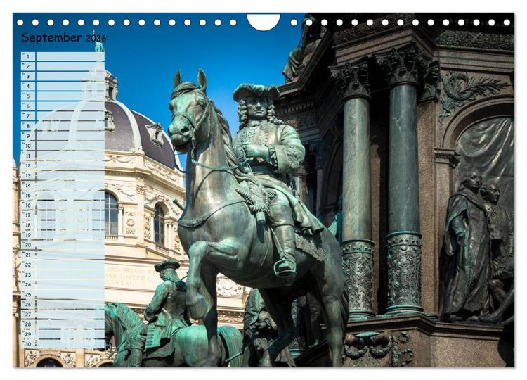 Produktbild: Wien f&uuml;r Liebhaber und Interessierte (Wandkalender 2026 DIN A4 quer), CALVENDO Monatskalender