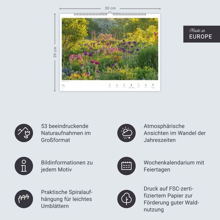 Produktbild: Zauber der Jahreszeiten Gro&szlig;er Wochenkalender 2027 - Jede Woche ein neues Bild