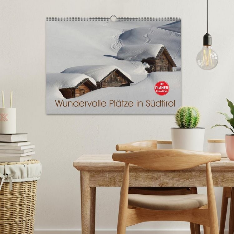 Produktbild: Wundervolle Pl&auml;tze in S&uuml;dtirol (Wandkalender 2026 DIN A3 quer), CALVENDO Monatskalender