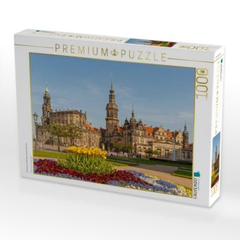 Produktbild: CALVENDO Puzzle Hofkirche und Residenzschloss Dresden | 1000 Teile Lege-Gr&ouml;&szlig;e 64x48cm Foto-Puzzle f&uuml;r gl&uuml;ckliche Stunden