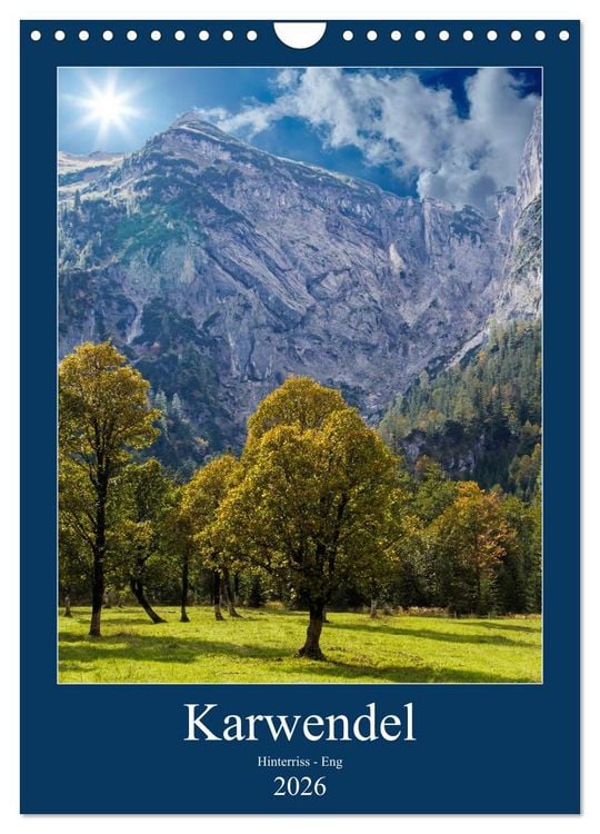 Produktbild: Karwendel - Hinterriss-Eng (Wandkalender 2026 DIN A4 hoch), CALVENDO Monatskalender