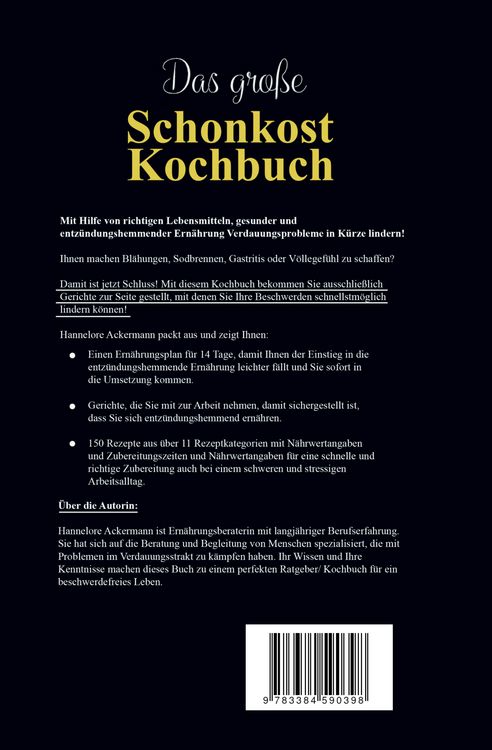 Produktbild: Das gro&szlig;e Schonkost Kochbuch! Gesunde Ern&auml;hrung f&uuml;r Magen und Darm!