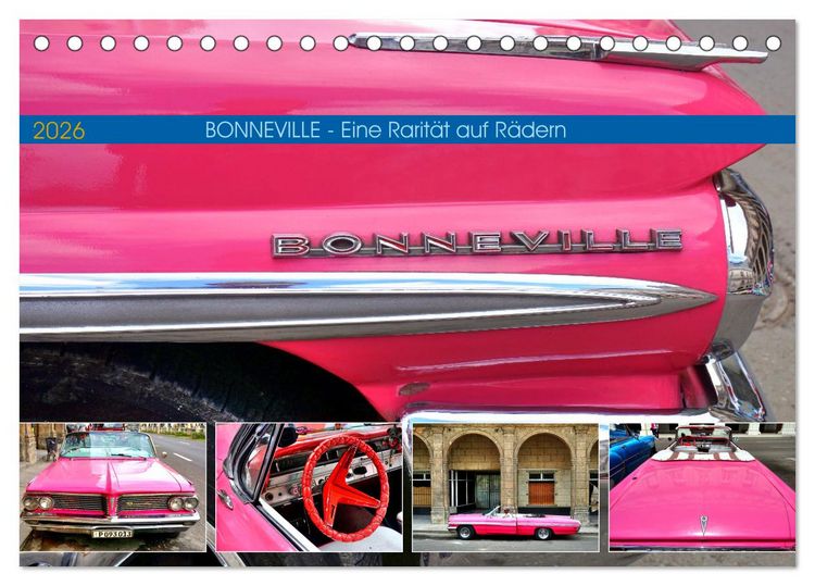 Produktbild: BONNEVILLE - Eine Rarit&auml;t auf R&auml;dern (Tischkalender 2026 DIN A5 quer), CALVENDO Monatskalender