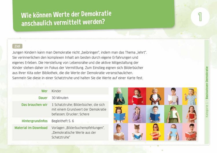 Produktbild: Demokratiebildung in der Kita