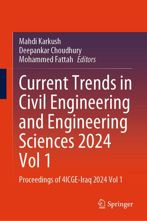 Produktbild: Current Trends in Civil Engineering and Engineering Sciences 2024, Vol 1