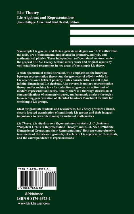 Produktbild: Lie Theory
