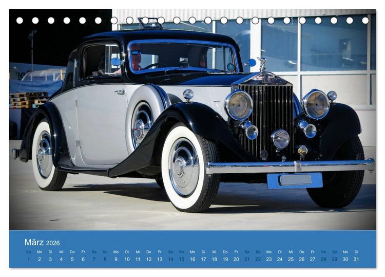 Produktbild: Rolls Royce Revival (Tischkalender 2026 DIN A5 quer), CALVENDO Monatskalender