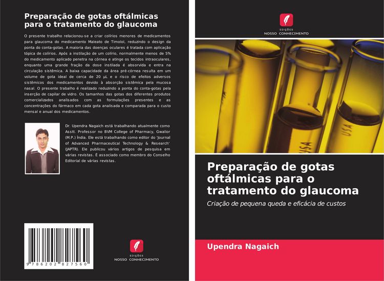 Produktbild: Prepara&ccedil;&atilde;o de gotas oft&aacute;lmicas para o tratamento do glaucoma