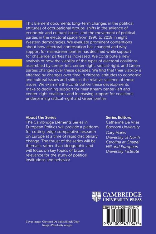 Produktbild: Political Change and Electoral Coalitions in Western Democracies