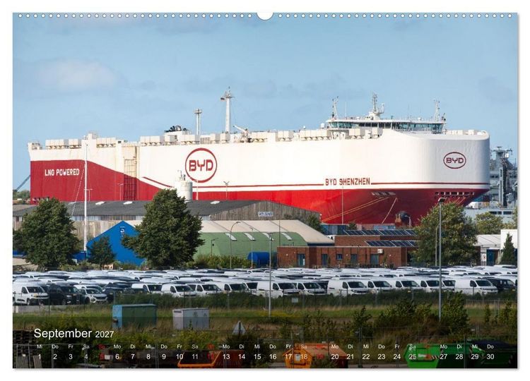 Produktbild: Schifffahrt entlang der Jade zwischen Wilhelmshaven und Hooksiel (Wandkalender 2027 DIN A2 quer), CALVENDO Monatskalender