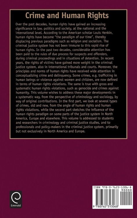 Produktbild: Crime and Human Rights