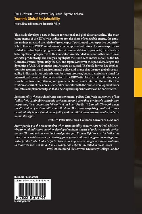 Produktbild: Towards Global Sustainability