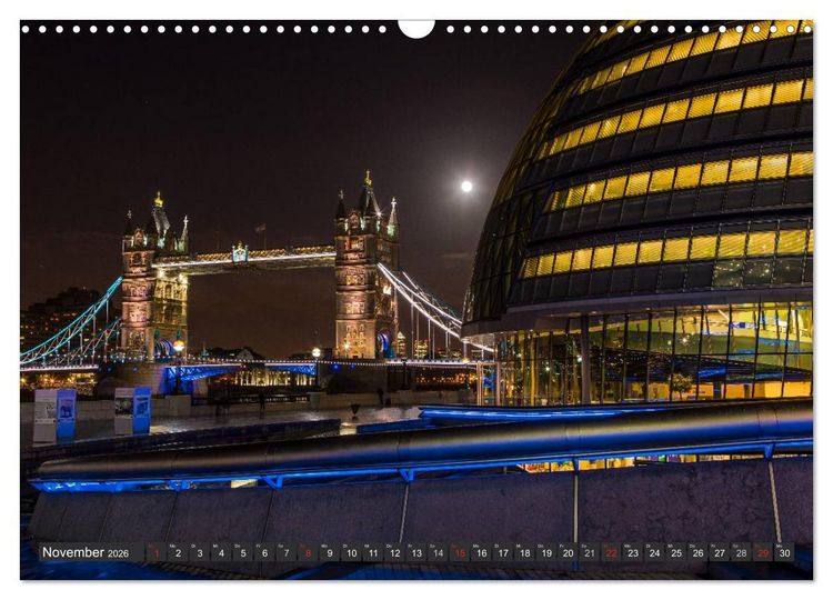 Produktbild: London Light (Wandkalender 2026 DIN A3 quer), CALVENDO Monatskalender