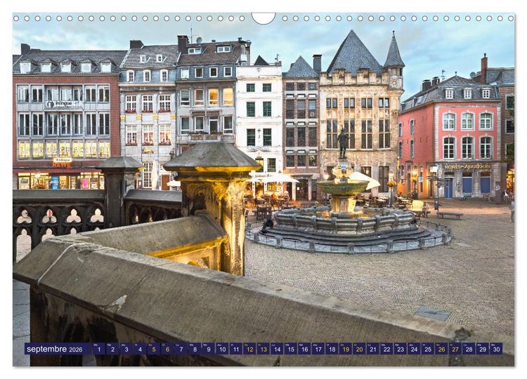 Produktbild: AIX-LA-CHAPELLE Ville imp&eacute;riale (Calendrier mural 2026 DIN A3 vertical), CALVENDO calendrier mensuel