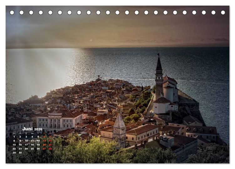 Produktbild: M&auml;rchen Stadt Piran (Tischkalender 2026 DIN A5 quer), CALVENDO Monatskalender