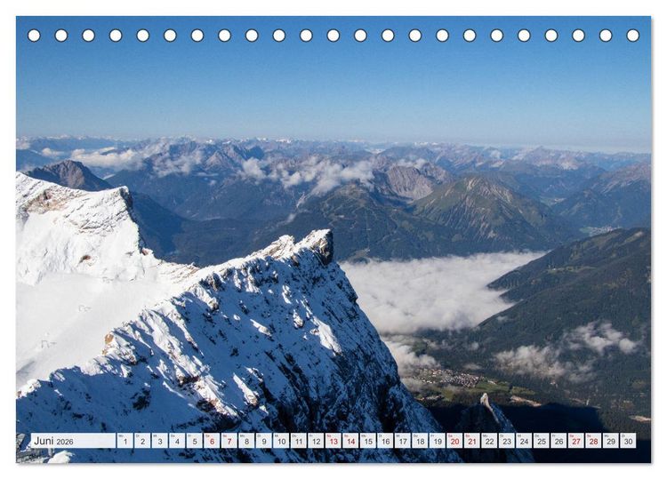 Produktbild: Urlaub in der Zugspitz Region (Tischkalender 2026 DIN A5 quer), CALVENDO Monatskalender