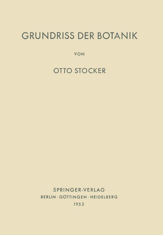 Produktbild: Grundriss der Botanik