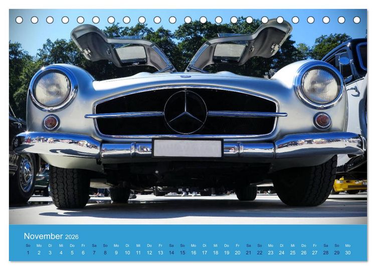 Produktbild: Mercedes Classics (Tischkalender 2026 DIN A5 quer), CALVENDO Monatskalender