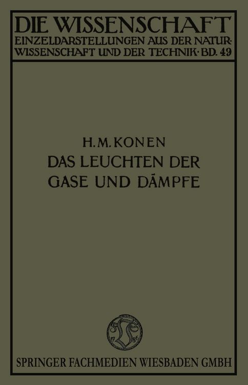 Produktbild: Das Leuchten der Gase und D&auml;mpfe