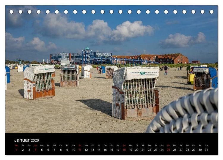 Produktbild: Im Norden - An der Nordsee in Deutschland (Tischkalender 2026 DIN A5 quer), CALVENDO Monatskalender
