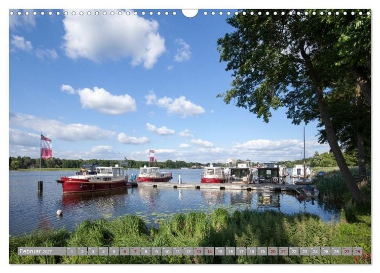 Produktbild: Hausbooturlaub Deutschland - Mecklenburgische Seenplatte (Wandkalender 2027 DIN A3 quer), CALVENDO Monatskalender