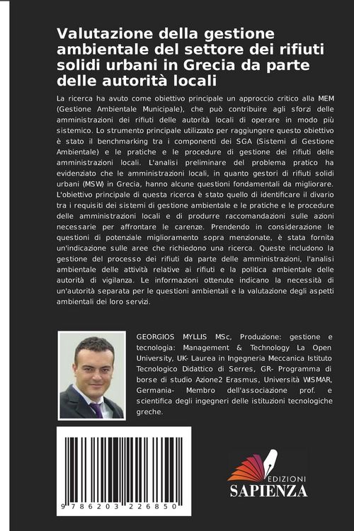 Produktbild: Valutazione della gestione ambientale del settore dei rifiuti solidi urbani in Grecia da parte delle autorit&agrave; locali