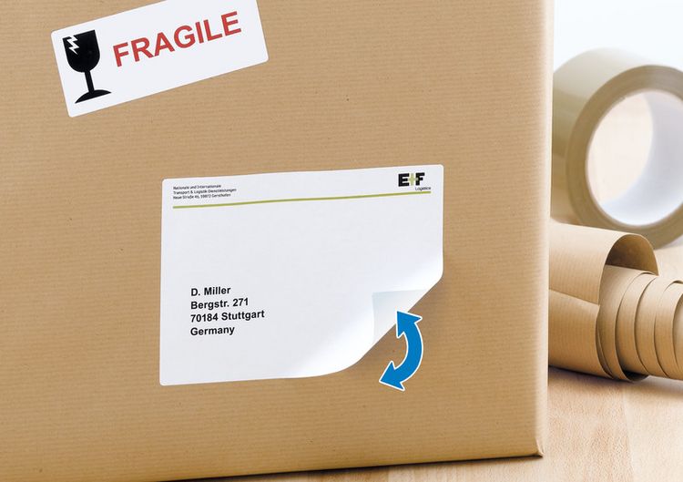 Produktbild: HERMA Adressetiketten repositionierbar wei&szlig; 99,1x139mm 25 Blatt 100 St&uuml;ck