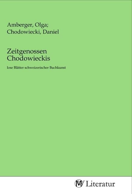 Produktbild: Zeitgenossen Chodowieckis