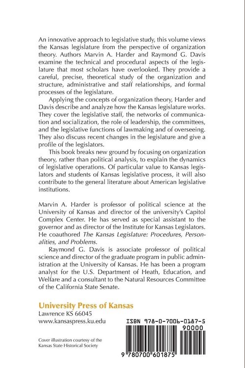 Produktbild: The Legislature as an Organization