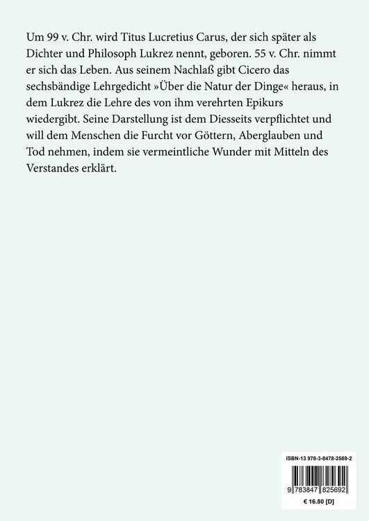 Produktbild: &Uuml;ber die Natur der Dinge (Gro&szlig;druck)