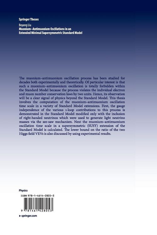 Produktbild: Muonium-antimuonium Oscillations in an Extended Minimal Supersymmetric Standard Model