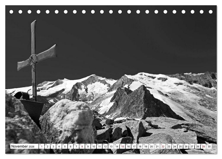 Produktbild: Dreitausender in den Alpen (Tischkalender 2026 DIN A5 quer), CALVENDO Monatskalender