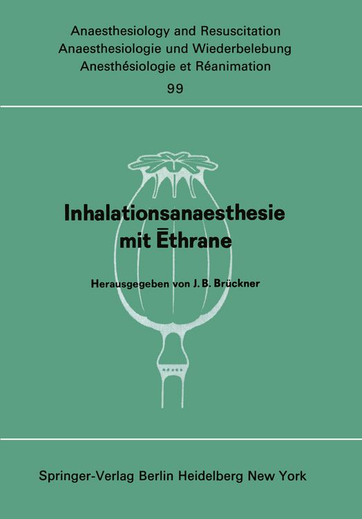 Produktbild: Inhalationsanaesthesie mit Ēthrane