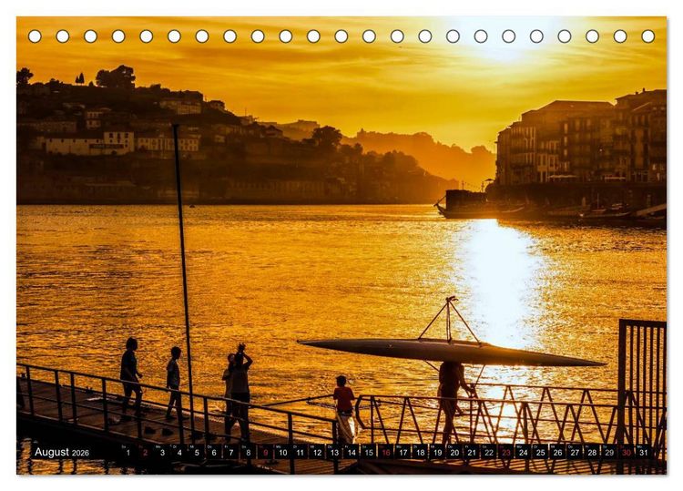 Produktbild: Porto - Die Handelsstadt am Douro (Tischkalender 2026 DIN A5 quer), CALVENDO Monatskalender