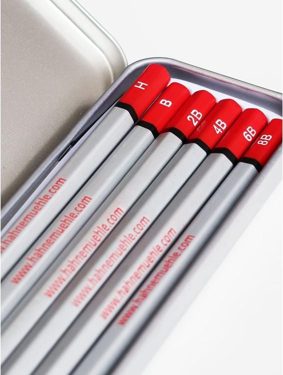Produktbild: Hahnem&uuml;hle Zubeh&ouml;r Bleistiftbox 6er Set, H, B, B2, B4, B6, B8
