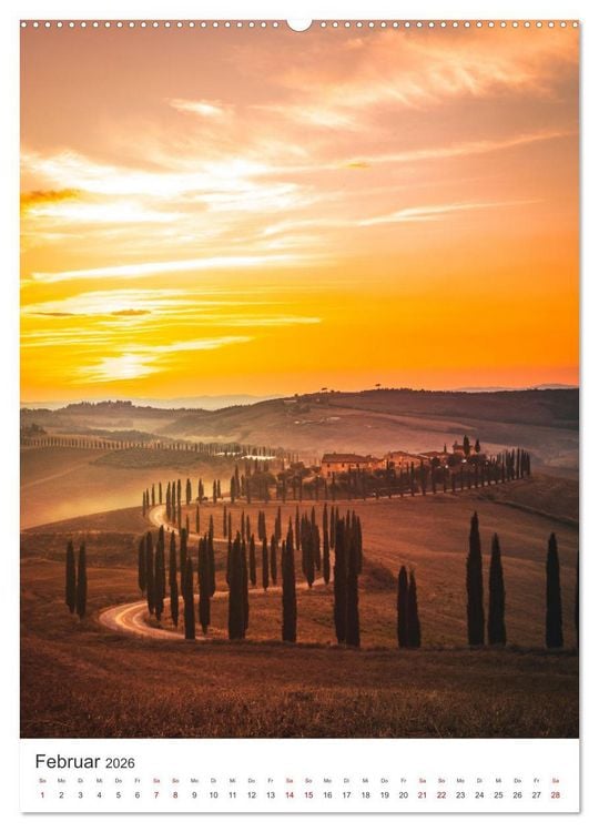Produktbild: Italien - Einmalige Landschaften. (Wandkalender 2026 DIN A2 hoch), CALVENDO Monatskalender