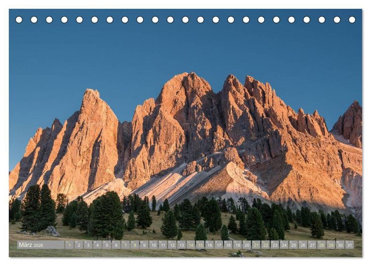 Produktbild: Herbst in den Dolomiten (Tischkalender 2026 DIN A5 quer), CALVENDO Monatskalender
