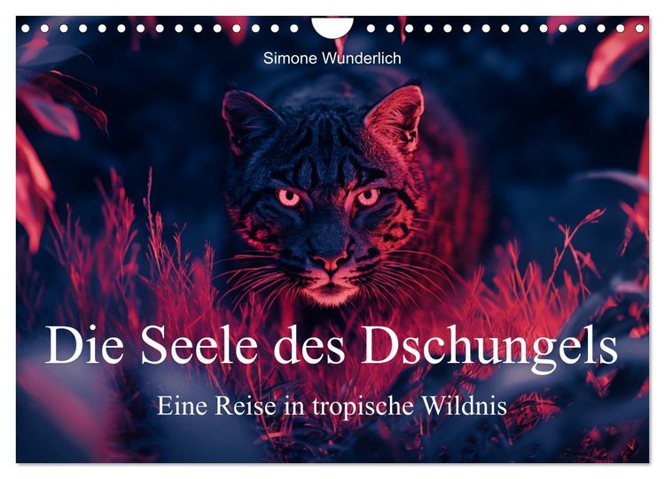Produktbild: Die Seele des Dschungels - Eine Reise in tropische Wildnis (Wandkalender 2026 DIN A4 quer), CALVENDO Monatskalender
