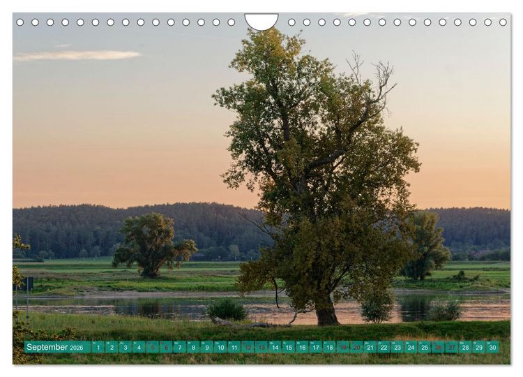 Produktbild: Flusslandschaft Elbe (Wandkalender 2026 DIN A4 quer), CALVENDO Monatskalender