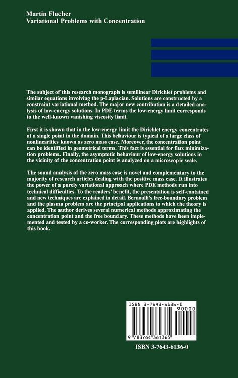 Produktbild: Variational Problems with Concentration