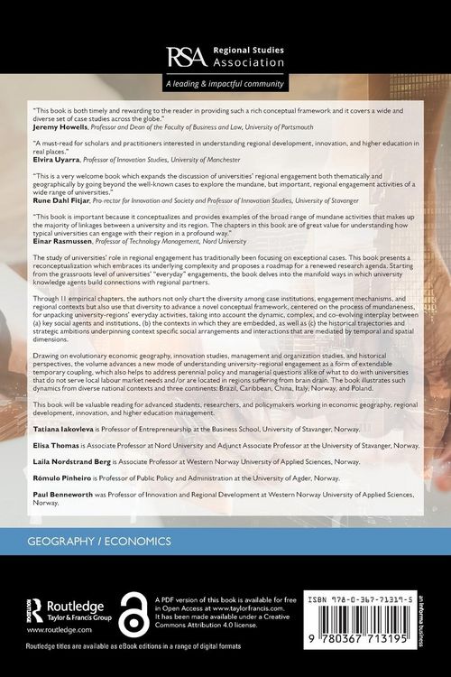Produktbild: Universities and Regional Engagement