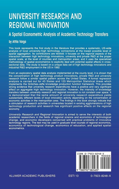 Produktbild: University Research and Regional Innovation