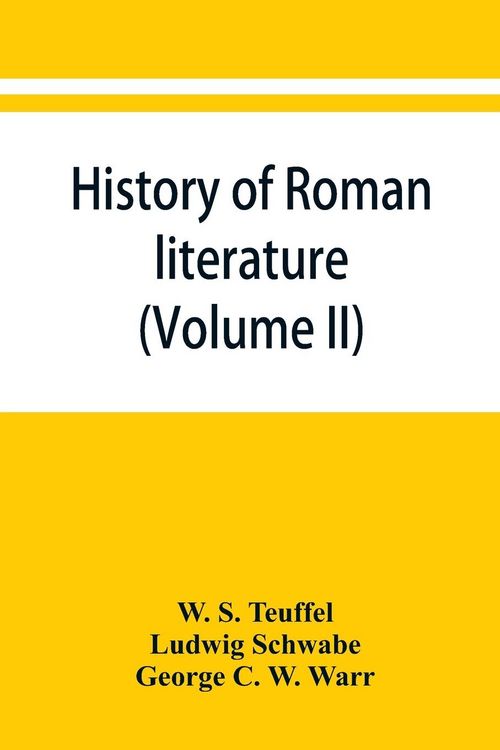 Produktbild: History of Roman literature (Volume II)