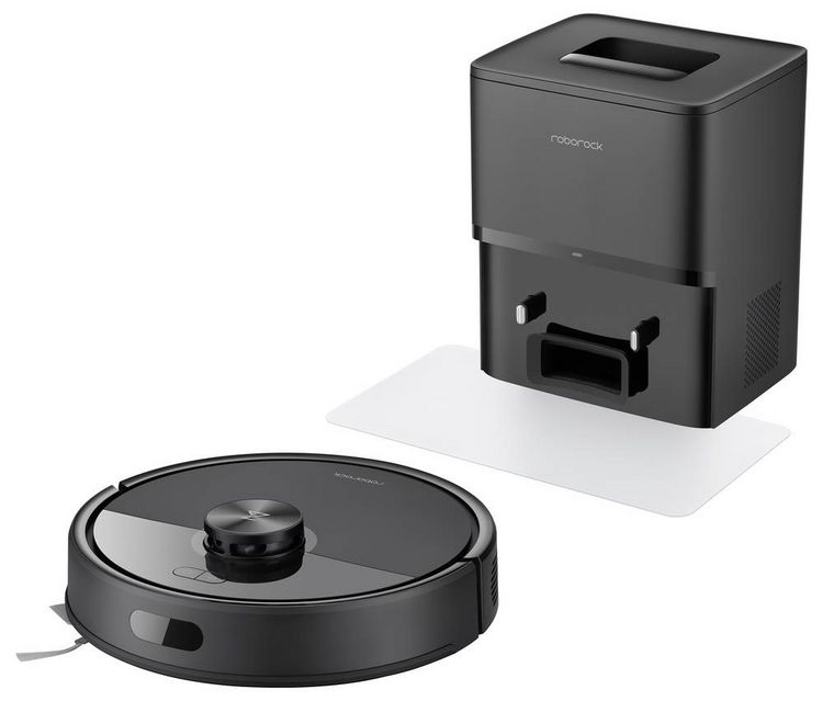 Produktbild: Roborock Q7 FT+ Reinigungsroboter Schwarz Beutellos