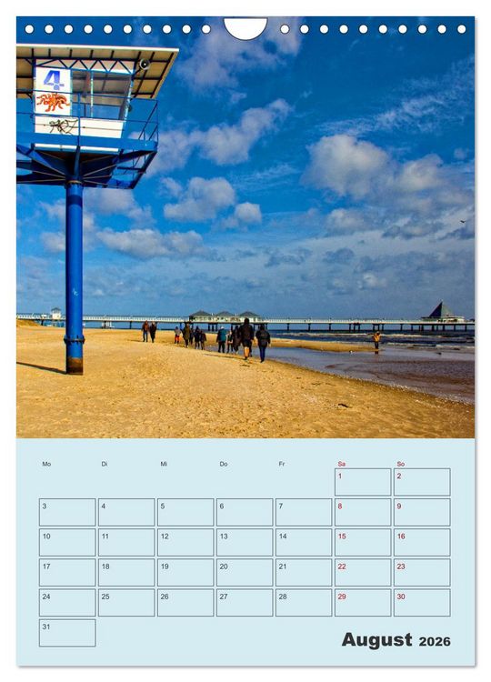 Produktbild: Kaiserb&auml;der auf Usedom (Wandkalender 2026 DIN A4 hoch), CALVENDO Monatskalender