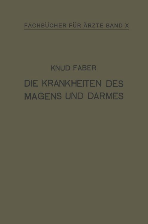 Produktbild: Die Krankheiten des Magens und Darmes