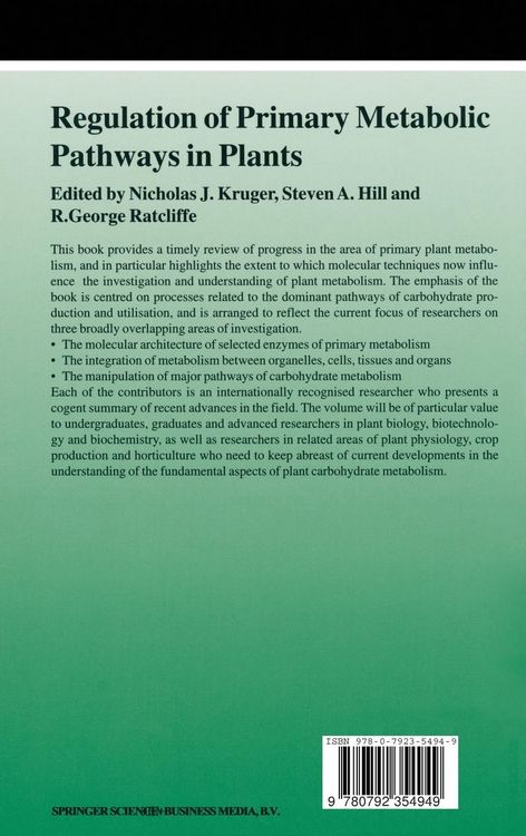 Produktbild: Regulation of Primary Metabolic Pathways in Plants
