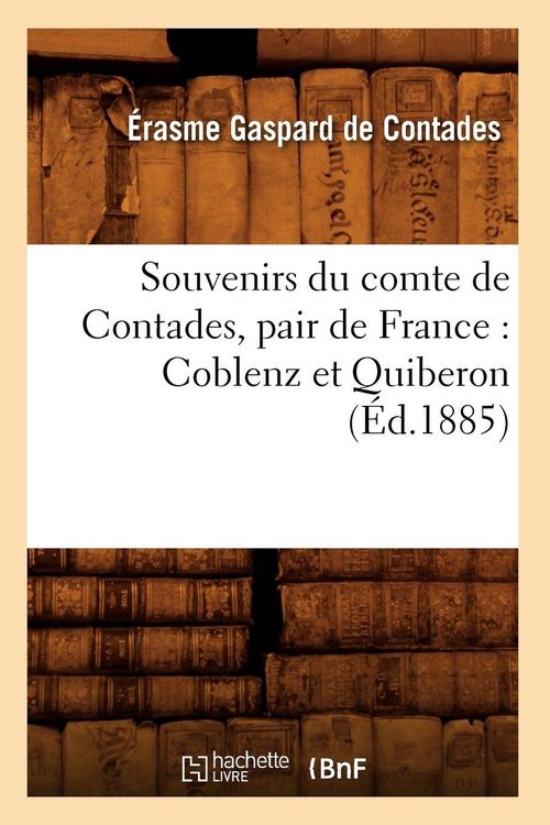 Produktbild: Souvenirs du comte de Contades, pair de France