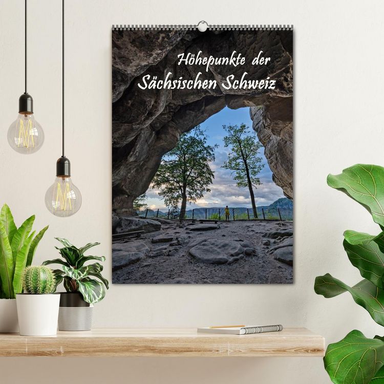 Produktbild: H&ouml;hepunkte der S&auml;chsischen Schweiz (Wandkalender 2026 DIN A2 hoch), CALVENDO Monatskalender