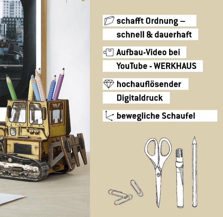 Produktbild: Werkhaus Stiftebox Raupe